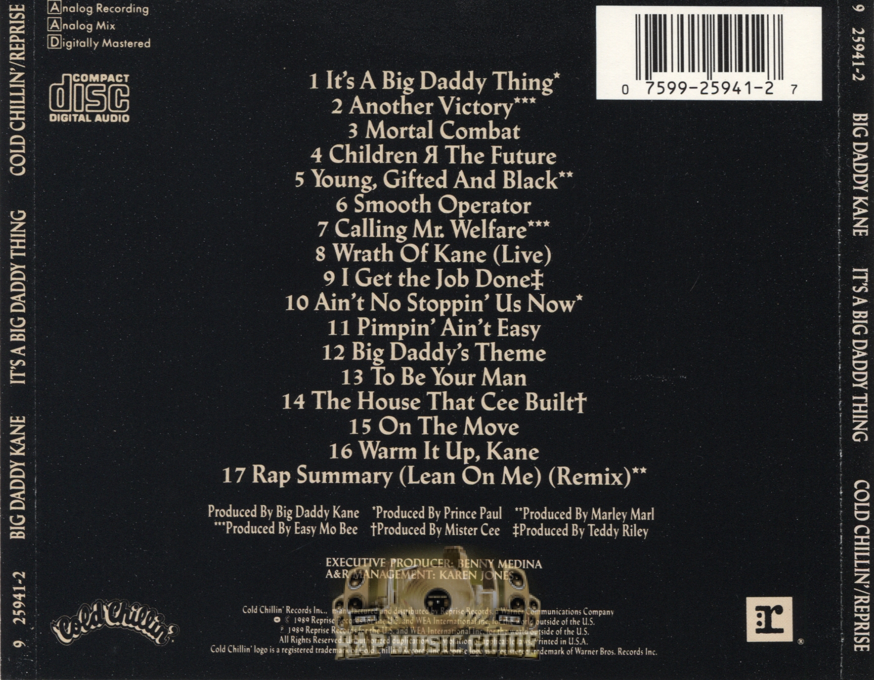 Big Daddy Kane - It's A Big Daddy Thing: CD | Rap Music Guide